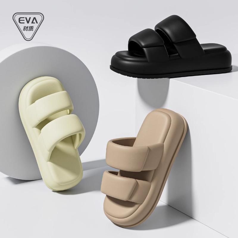 Summer new eva women's thick-soled slippers outdoor home non-slip and deodorant feet silent couple cool slippers