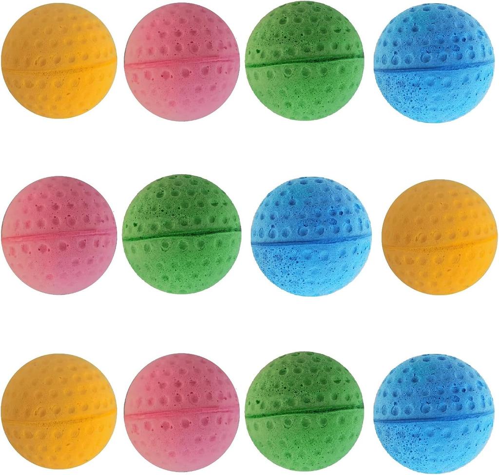Pet Toy Ball Latex Balls Colorful Chew for Dogs Cats Puppy Kitten Soft Elastic Foam Funny Training Pet Ball
