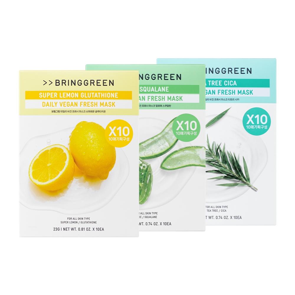    Bringgreen [new] Bringgreen Daily Vegan Fresh Mask 1 Sheet [1 Sheet Soothing] Tea Trisica