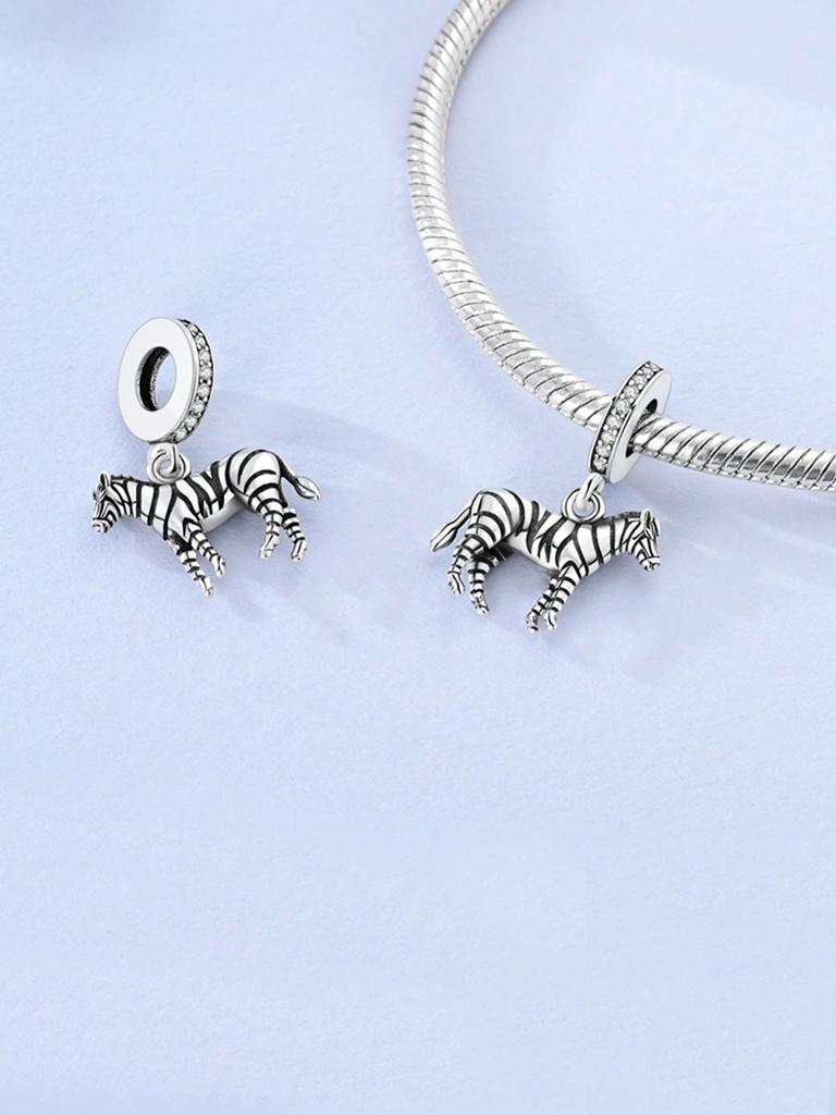 Charms Plata Animals Puppies Tigers Zebras Beads Charm Copper Plated Fit Charms Original Bracelet For Jewelry Making Diy Charm