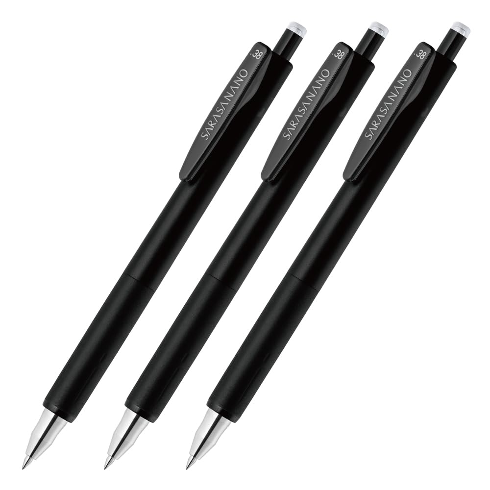 

Zebra gel ballpoint pen Sarasanano black 3 pieces 0.38mm P-JJX72-BK3-AZ