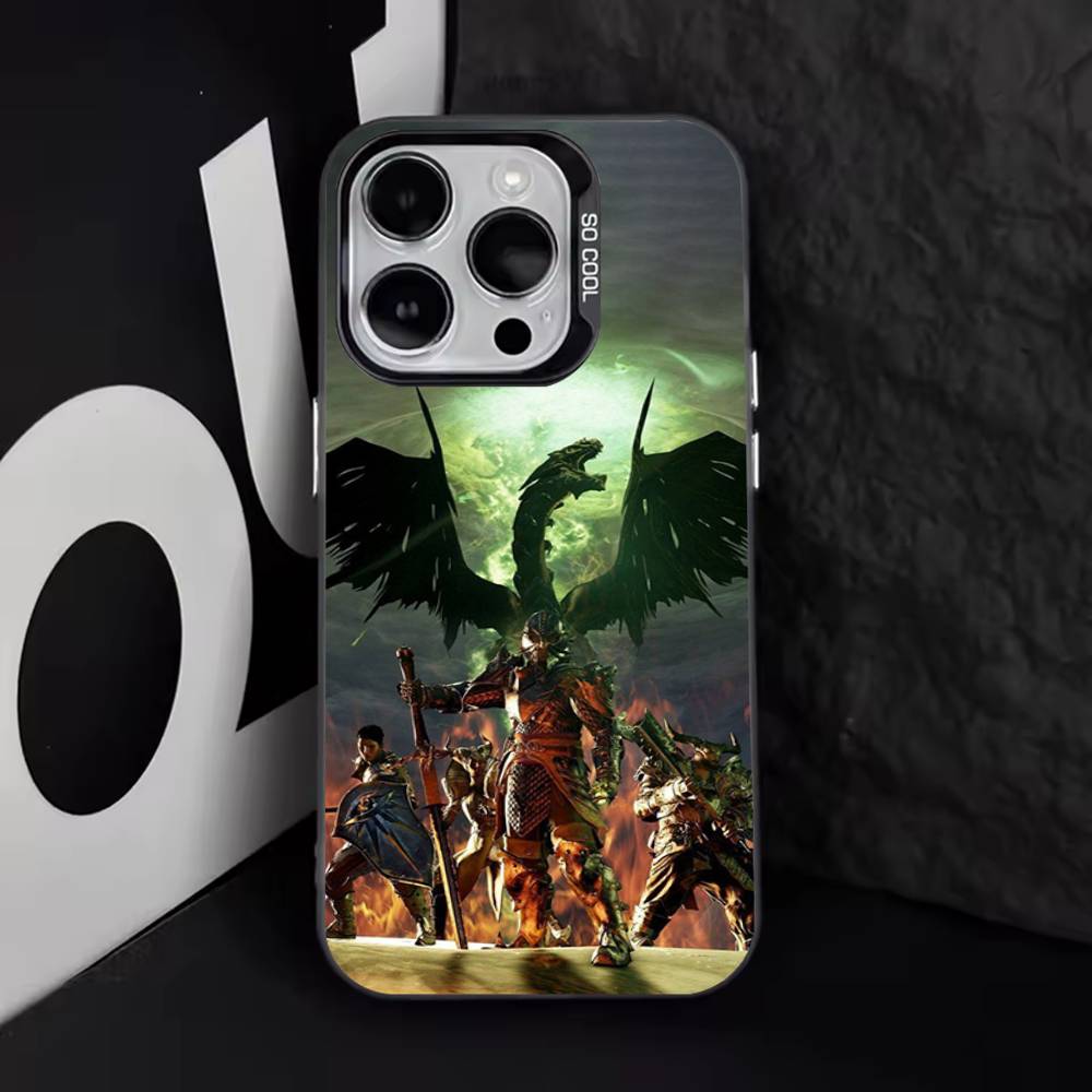 Dragon A-Age Inquisition Game Phone Case For iPhone 17,16,15,14,13,12,11,Pro,Max,Plus,E,Air,Mini Black Tpu Cover