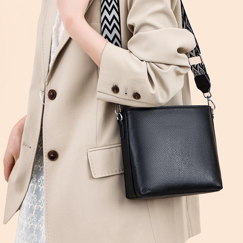 Retro Soft Genuine Leather Tote Bag Women Casual Shoulder Bag Fashion Vintage Handbag Luxury Bucket Bag Designer Crossbody Bags