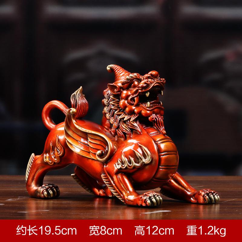 Feng Shui Copper Pixiu Statues Sculptures Miniatures Statue Ornaments Crafts Home Decoration