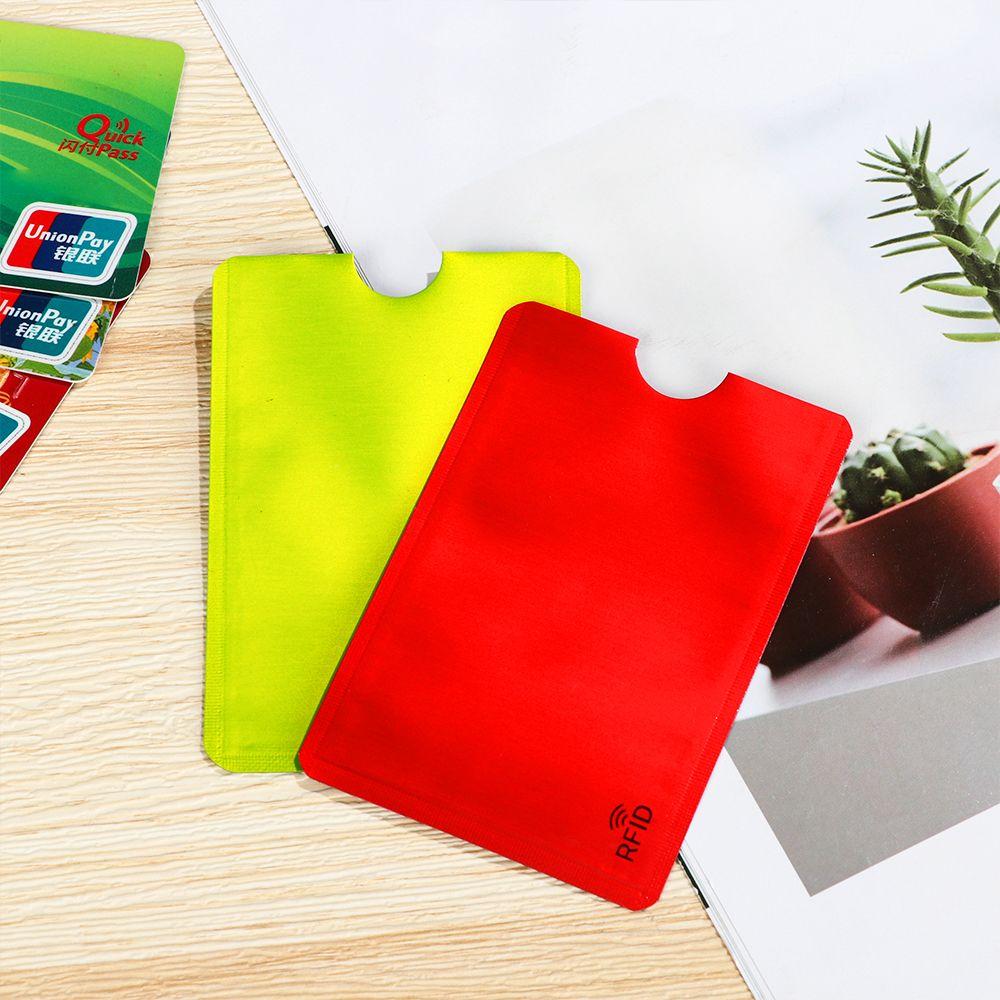 5PCS Cover Safety Credit Cards Bank Aluminium Blocking Anti Thief Rfid Card Holder