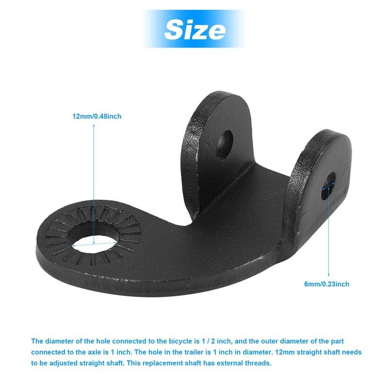 2 Pcs 12mm Hitch for Burley Bike Trailers Replacement-Bicycle Trailer Hitch Coupler Attachment-Replacement Connector