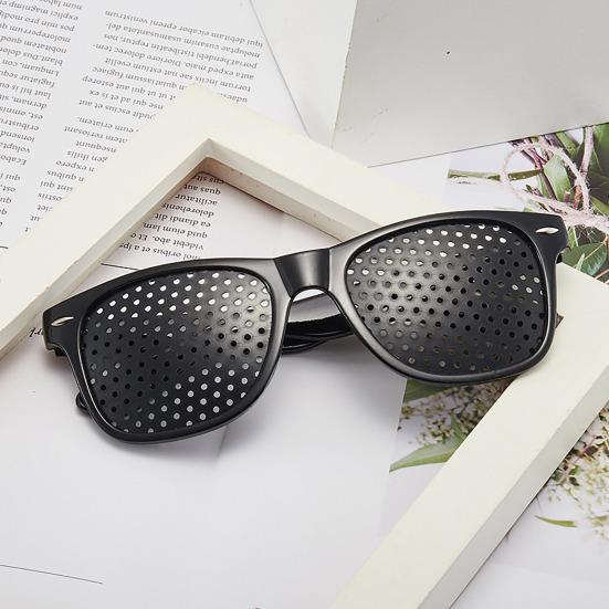 Correction Glasses Pinhole Design Unisex Correction Glasses for Vision Improvement Lightweight Comfort Frame Glasses for All-Day Wear