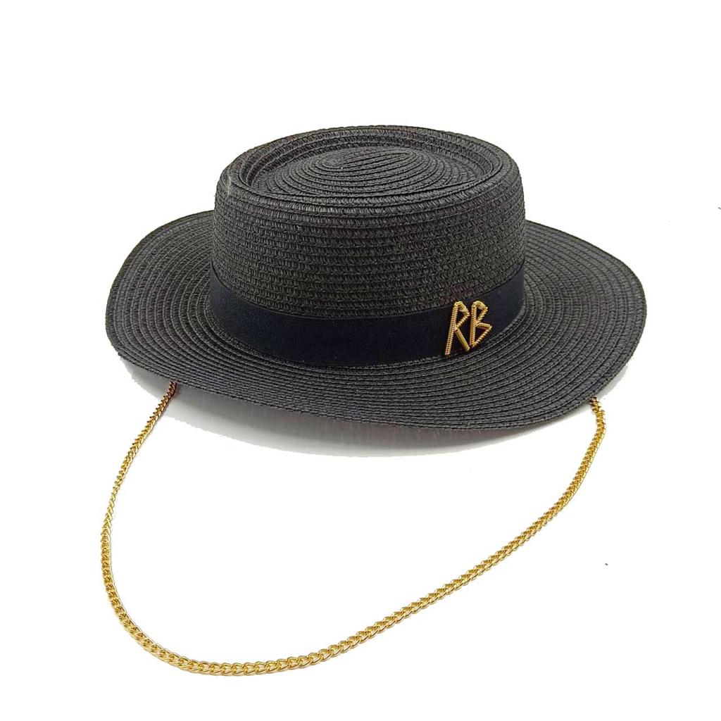 Summer straw hat hand-woven with straw bow ribbon outdoor travel sun protection beach hat sun hat hats for woman