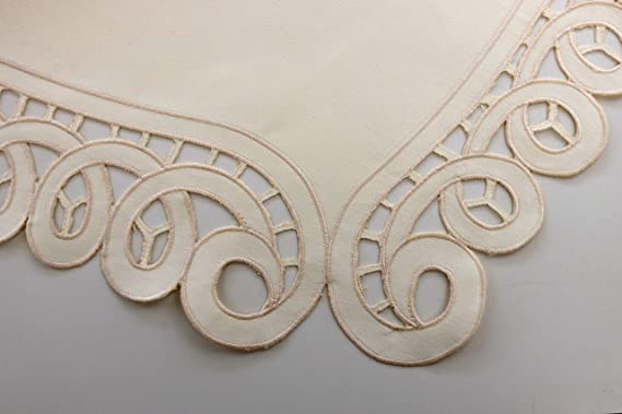 Alps Klavierabdeckung Spitze Beige 200cm x 70cm (Ausschnitt-Typ) CL-24 ca.