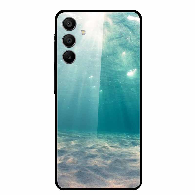 Tempered Glass Case for Samsung Galaxy A16 5G Back Cover Hard Case for SamsungA16 Phone Case Fundas Cool Protective Cute Bumper