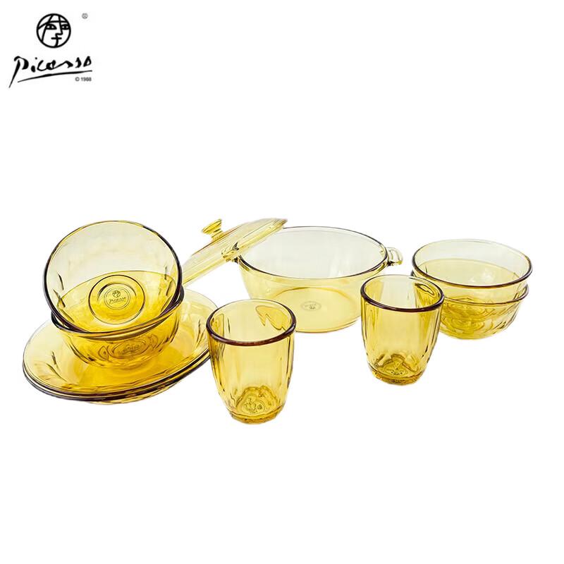 Picasso Mary 10-Piece High Borosilicate Glass Tableware Set
