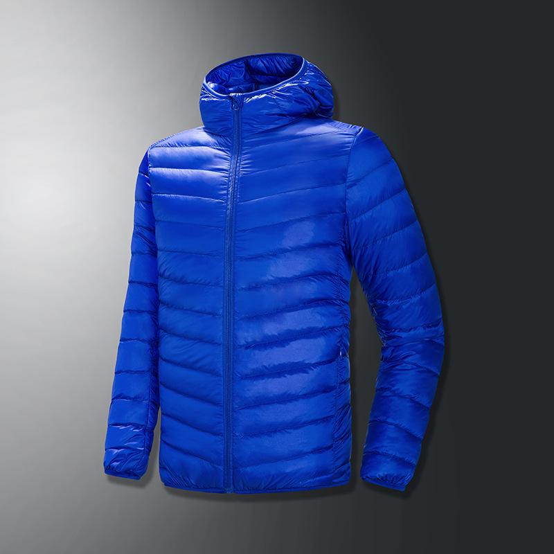 [Limited Time] Men's Stand Collar Lightweight Down Jacket - White Velvet, Sports Casual, Large Size