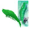 Rubber Cat Toy Chew Toothbrush Catnip Shrimp Shape Pet Toy for Dental Cleaning and Play