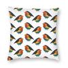 Cute Chubby Pigeon Bird Square Pillowcase Polyester Linen Velvet Creative Zip Decorative Home Cushion Case
