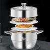 Baldr Deluxe 3-Lagen Edelstahl Dampfgarer