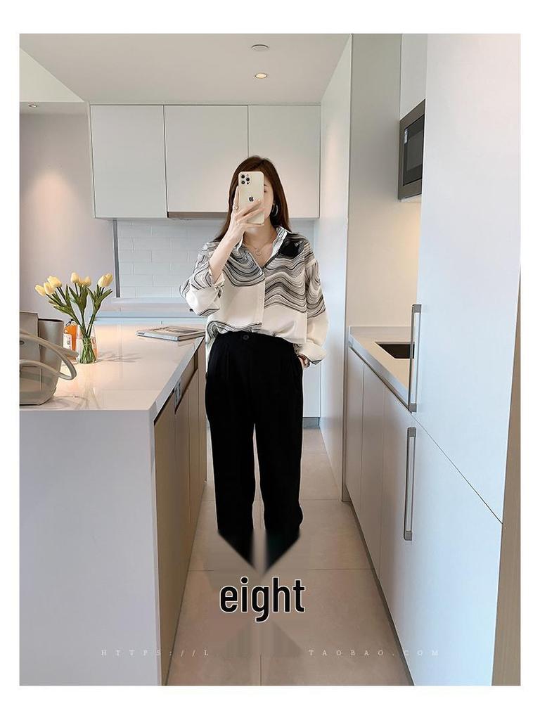 Autumn 2024 Korean-Style Loose-Fit Slimming Casual Women's Fashion Shirt