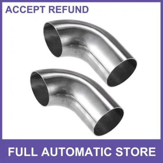 

2 Pcs Car Bend Elbow Pipe Tube 201 OD 472 315 Length 90° Exhaust Pipe New