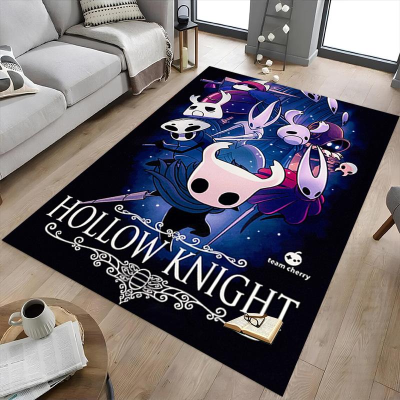 1pc Hollow Knights Journey Carpet for Playroom Bedroom Living Room Sofa Home Decor,kids Game Area Rug Non-slip Floor Mat Y8261