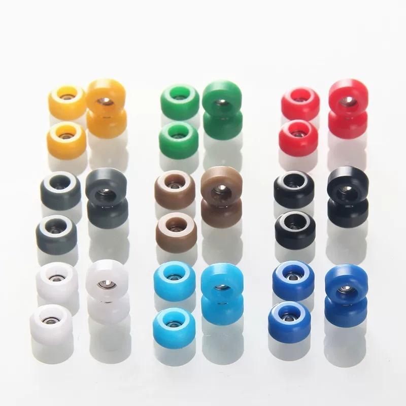 4Pcs Durable Professional Bearing Wheel Urethane Pu Metal Fingerboard Wheels Mini Cnc Finger Skate Board Accessory