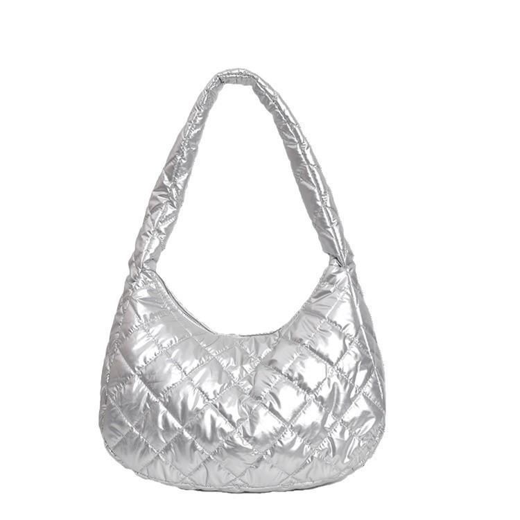 Chic And Versatile Shoulder Bag For Women Featuring Diamond Pattern And Soft Fabric