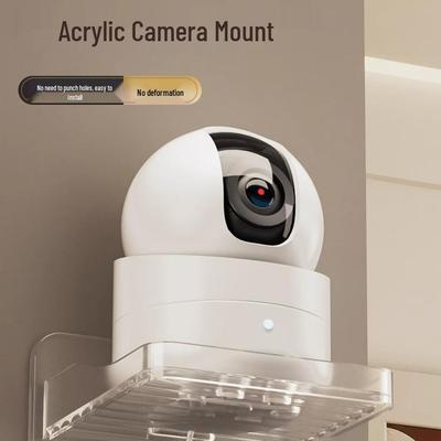 Nail-Free Wall-Mounted Shelf for Monitors, Cameras, and Routers - Indoor/Outdoor Use