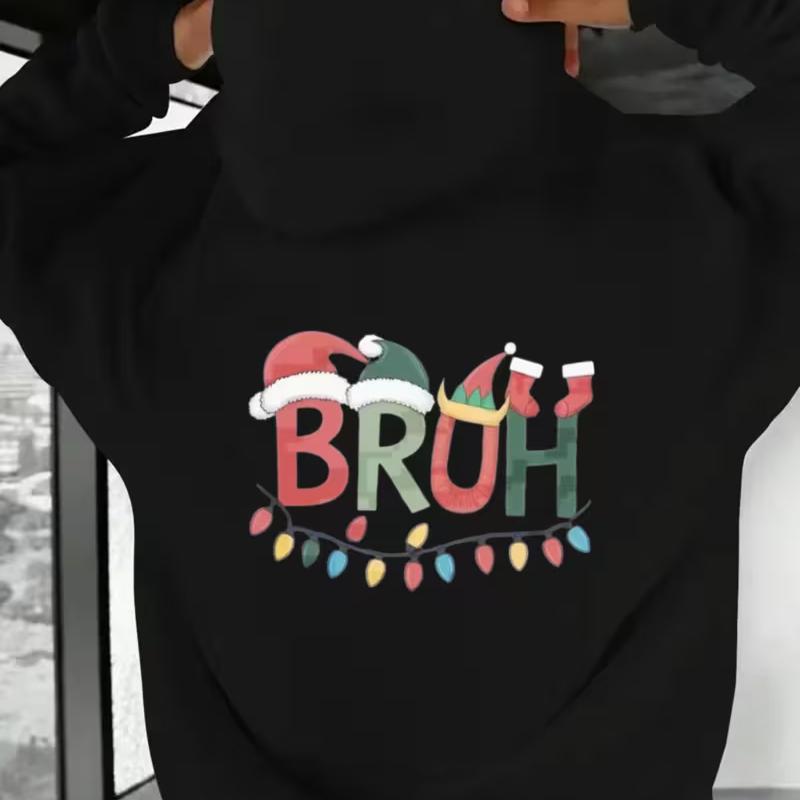 

Oversize Loose Christmas Men s Hoodie - Lazy Casual Style XXL чорний
