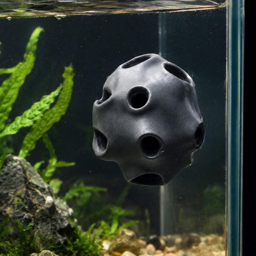Plastic Fish Refuge Cave Porous Breeding Shelter Natural Look Aquarium Tunnel Hide Tank Decor