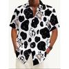Herren 3D-Druck Schnelltrocknendes Kurzarm Sommer Streetwear Modehemd