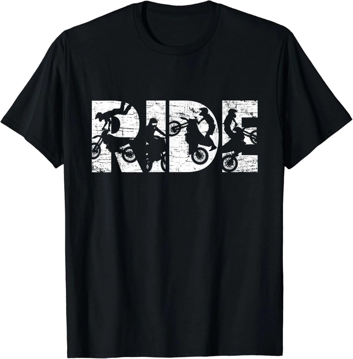 Ride Dirt Bike Rider Motocross Enduro Dirt Biking Gift Unisex T-Shirt L