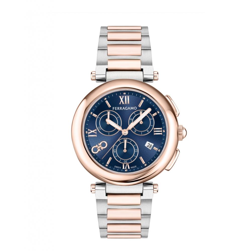 

Salvatore Ferragamo Ferragamo Legacy Chronograph Watch Two Tone Two Tone Blue