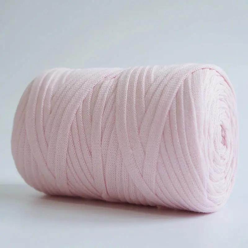 Flat Knitted Fabric Thread, Hollow Yarn Flat Ribbon Thread, DIY Handmade Woven Bag Hook Sandals 250g Crocheting