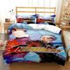 Anime King of Fighters KOF Bedding Set Boys Girls Twin Queen Size Duvet Cover Pillowcase Bed Kids Adult Home Textileextile