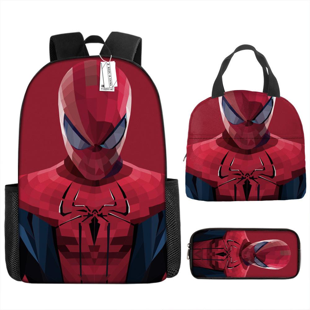 Backpack Elementary School Bag Children'S Lunch Bag Pencil Case Three-Piece Set