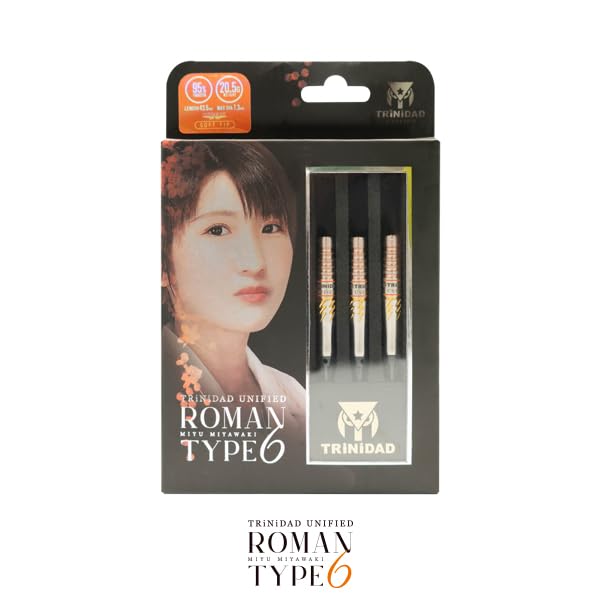 Trinidad Roman Type 6 Darts Barrel 2BA 20.5g Miyawaki Miyu Signature Torpedo Shape Professional