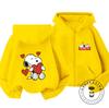 Boys Girls Cute Cartoon Zipper Hoodie Autumn Winter Trendy Fashion Street Style Kids Apparel