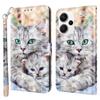 For Xiaomi Redmi Note 13 Pro+ 5G Leather Case 3D Pattern Printing Phone Cover with Hand Strap