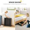 Freestanding Dog Gate with Support Feet for Doorway Black
