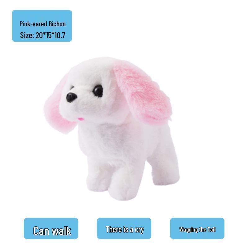 Electric Plush Dog Toy: Barking, Walking, Tail-Wagging Puppy for Children
