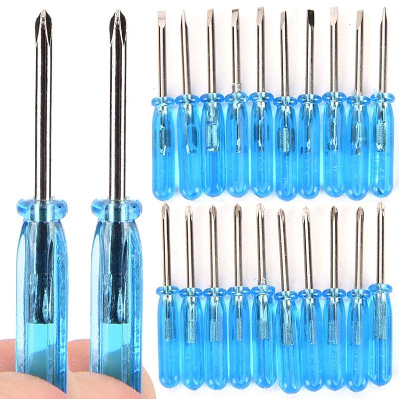 12/240pcs Phillips Slotted Cross Head Mini Screwdriver For Mobile Phone Laptop Xbox 360 Wireless Controller Repair Open Tool