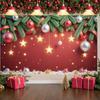 Christmas Banner Snowflake Pattern Winter Celebration Banner Xmas Background Festive Decorative Christmas Decor Backdrop