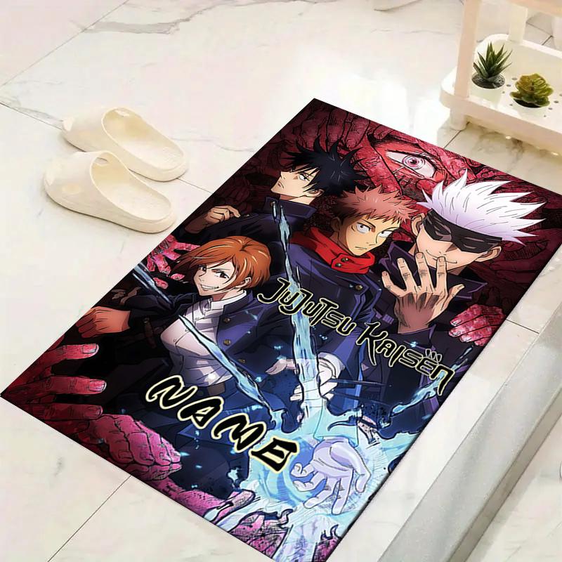Custom 1Pc Jujutsu Kaisen Magic Battle Rug Office Carpet Indoor Outdoor Entrance Doormat Nonslip Soft And Comfortable Living Room D2915151
