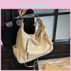 Capacity Retro Large Tote Crossbody Bag With Zipper Closure For Daily Office