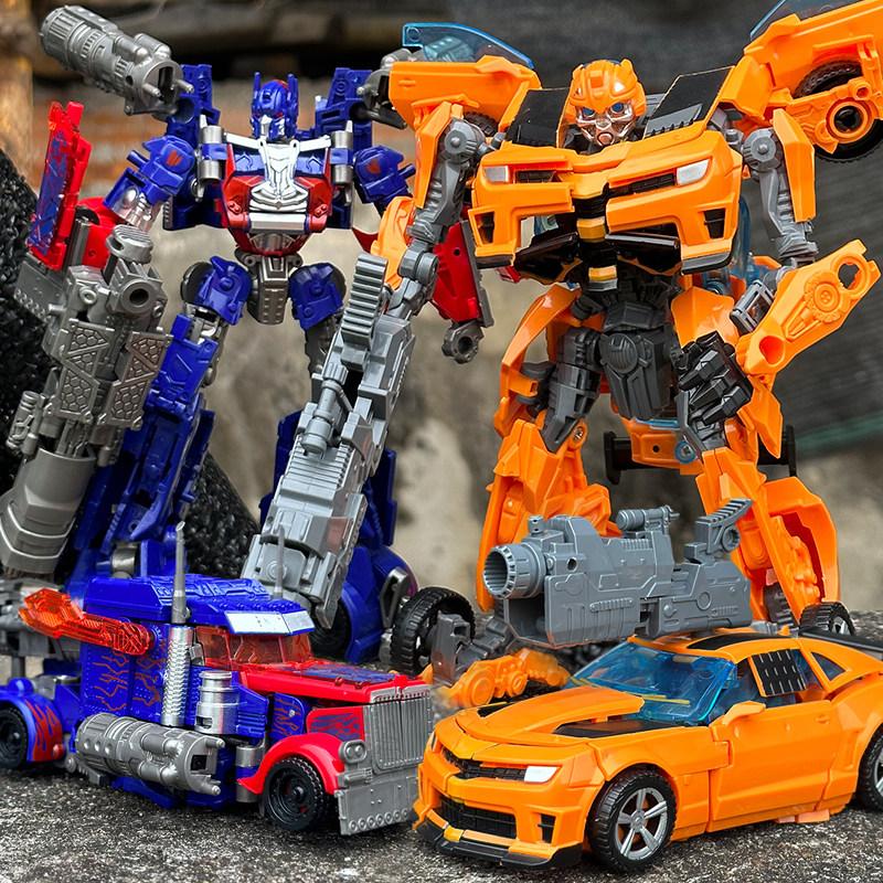 Transformation Robot Car Autobots Bumblebee Optimus Prime Action Figure Toys Plastic Anime Movie Series Children Birthday Gift