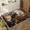 Anime O-Overlords A-Albedo Floor Mat Soft Thickened Absorbent Non-Slip Bedroom Living Room Door Mat Home Decor Flannel Rugs