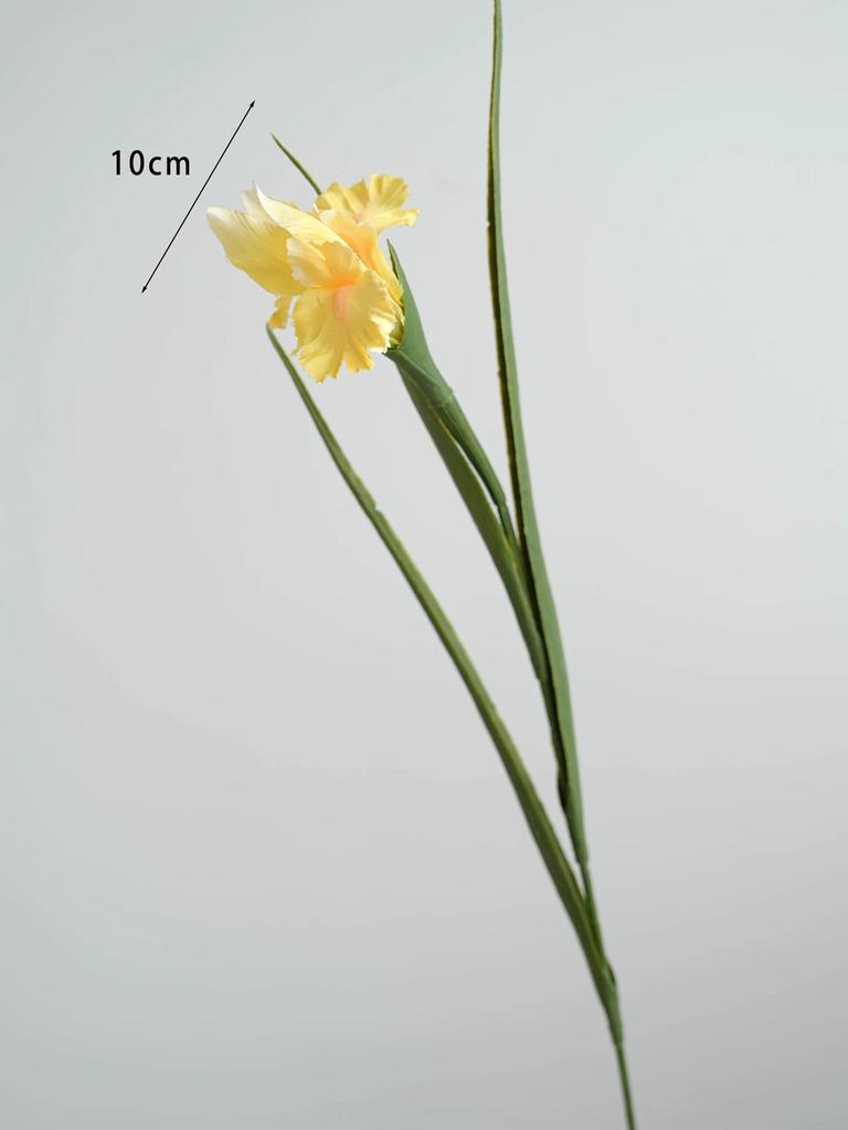 Artificial Iris Flower Fabric Flower Arrangement Lifelike Faux Floral for Home Wedding Party Decoration