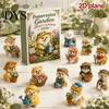 Acrylic Hanging Decorations Dog Advent Calendars 2026, Cute 24 Days Christmas Countdown Tree Pendant Calendar, 2D Collectible Figures for Lovers,