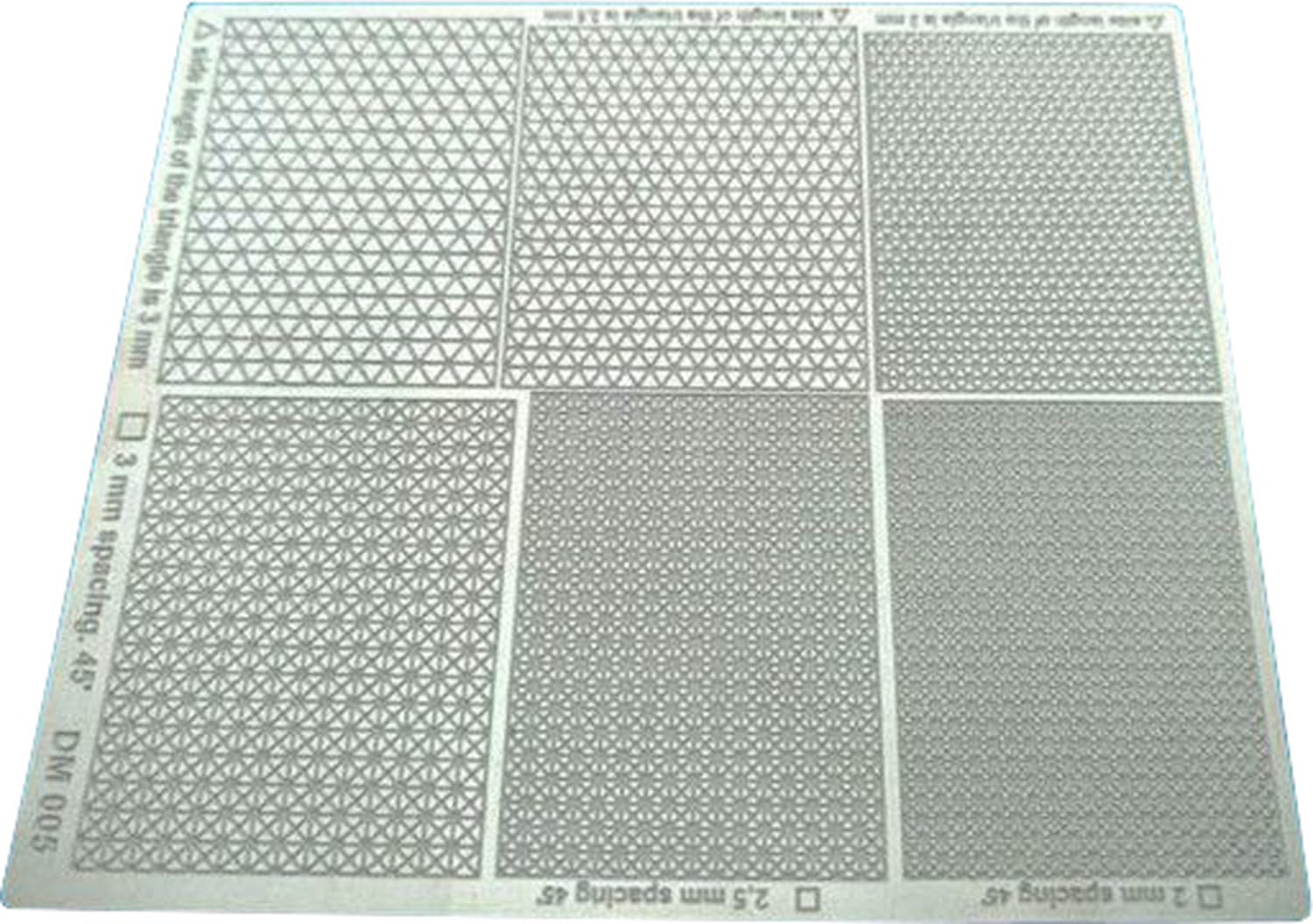 Dan Models Masking Tape Cutting Guide Plastic Model Tool DANDM005 (Triangle, Hexagon, Diamond, Chevron, etc.) (Diorama)