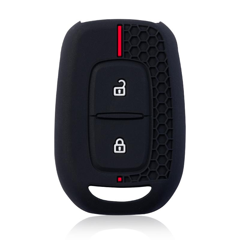 Silicone Car Remote Key Shell Case For Renault Duster Sandero Logan Clio Captur Laguna Scenic Fob 2/3 Buttons