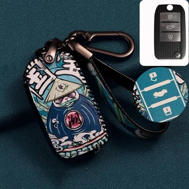 For MG ZS GT GS EV MG5 6 7 EZS HS EHS Roewe RX5 Rongwei Rx5plus Leather Key Sets MG Key Chains Accessories