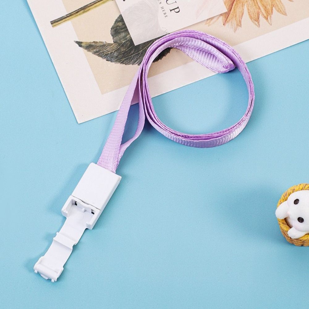 New Plastic Card Sleeves with Lanyard Transparent ID Card Protective Film Student ID Card Holder